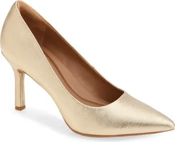 NORDSTROM RACK Paige Faux Leather Pump in Blue Chambray at Nordstrom Rack, Size 8 | Nordstrom Rack
