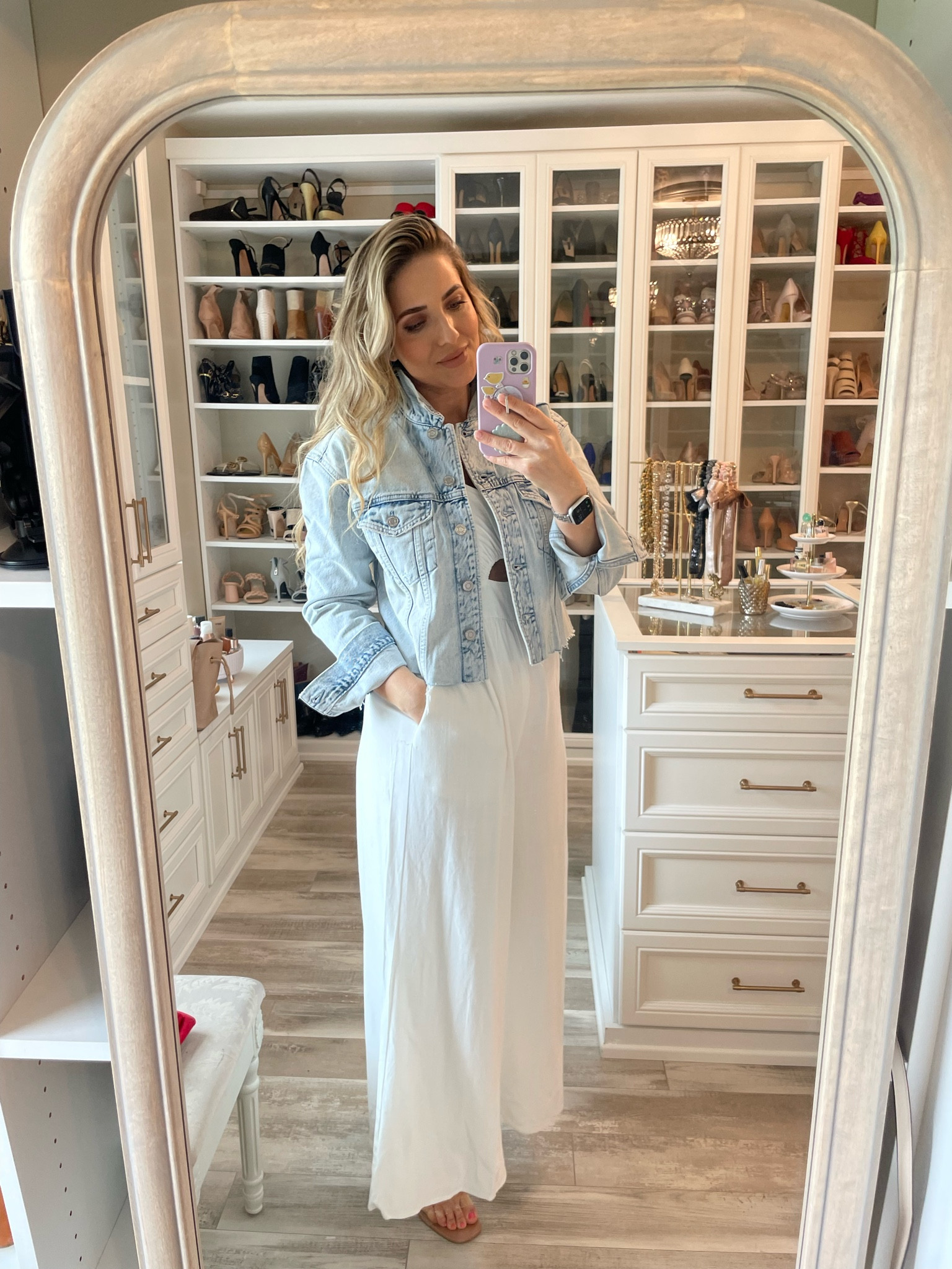 The perfect cropped summer denim jacket. If I’m between sizes, size down! It’s roomy! I’m wearing a small

#LTKunder100 #LTKfit #LTKcurves