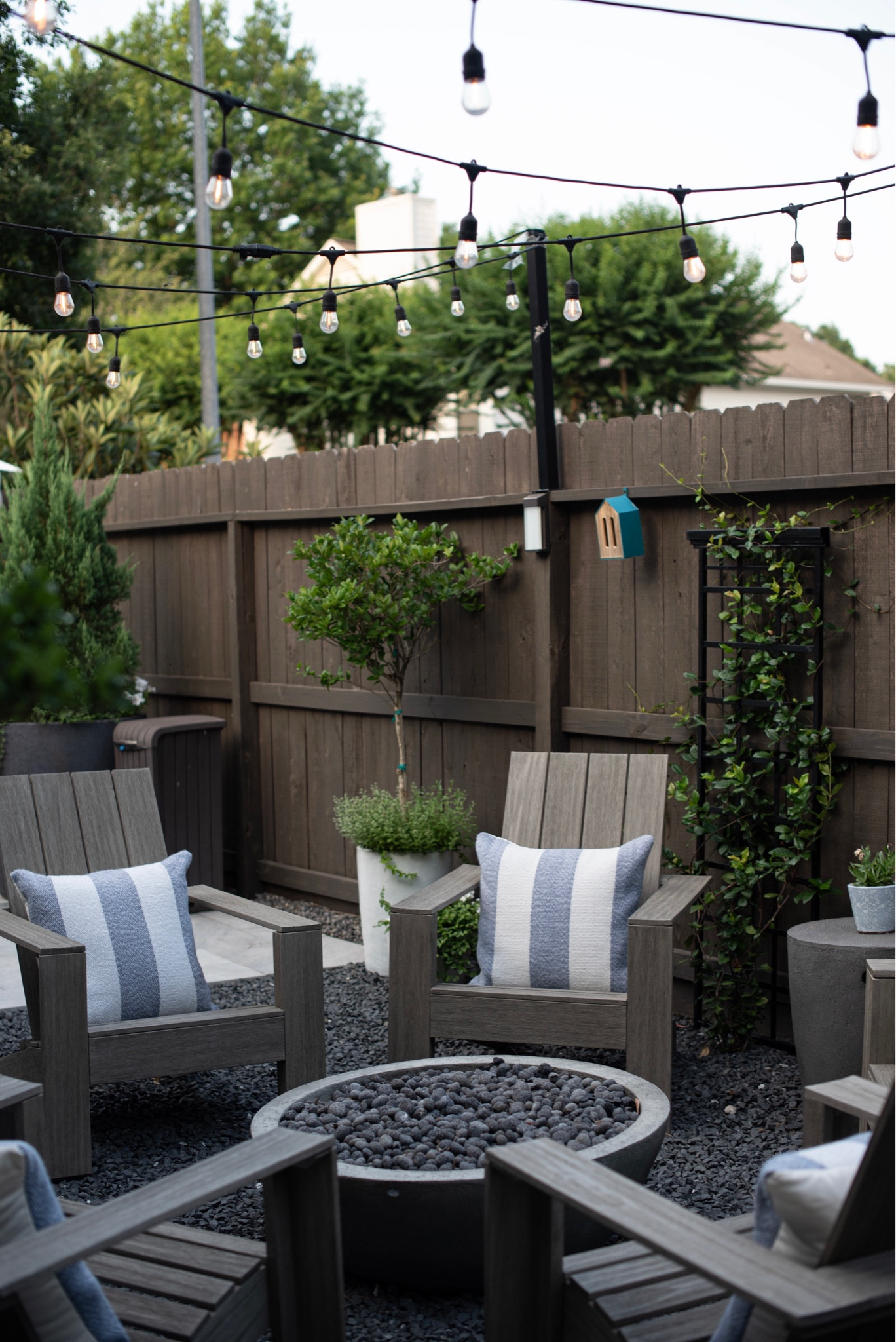 Outdoor pillows from Pottery Barn. Oversized and has a classic striped pattern. 

#LTKstyletip #LTKhome #LTKunder100