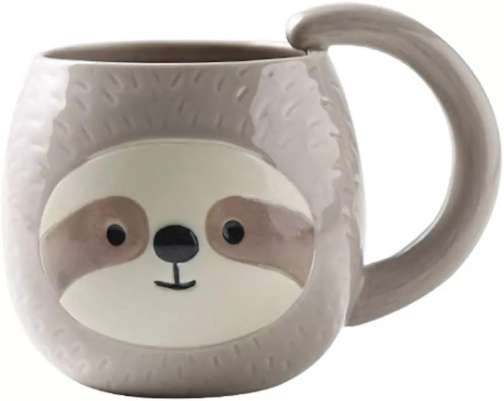 Cute Sloth 3D Coffee Tea Mugs, 12OZ, Holiday, Halloween