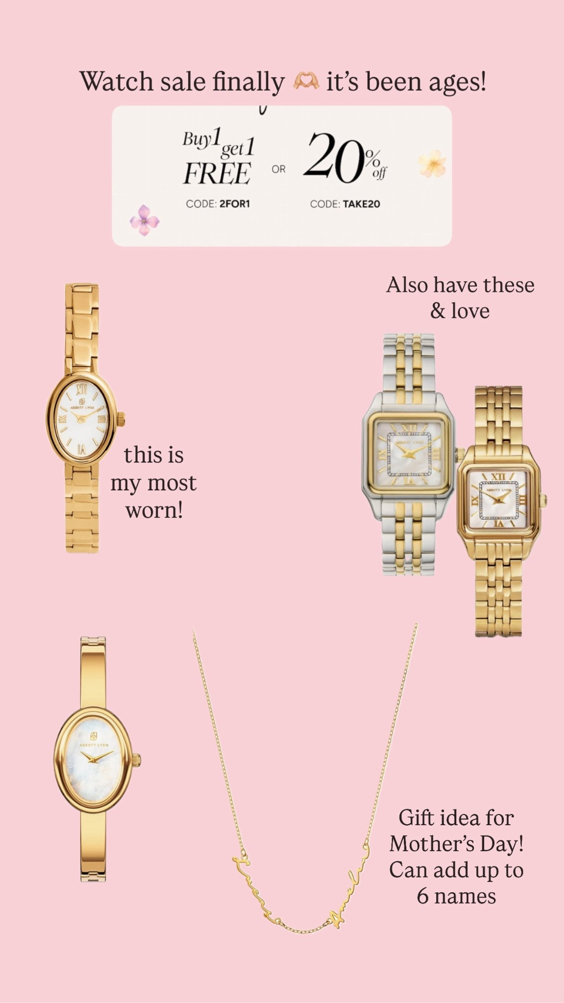 Jewelry sale - 20% off or 2for1

#LTKspring #LTKuk #LTKgiftguide