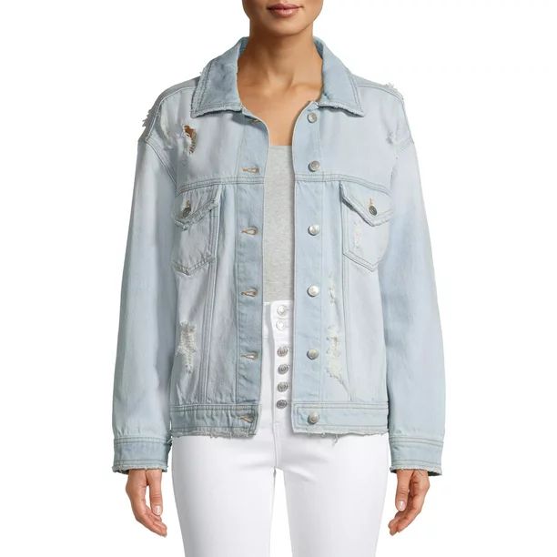 No Boundaries Juniors' Denim Jacket | Walmart (US)