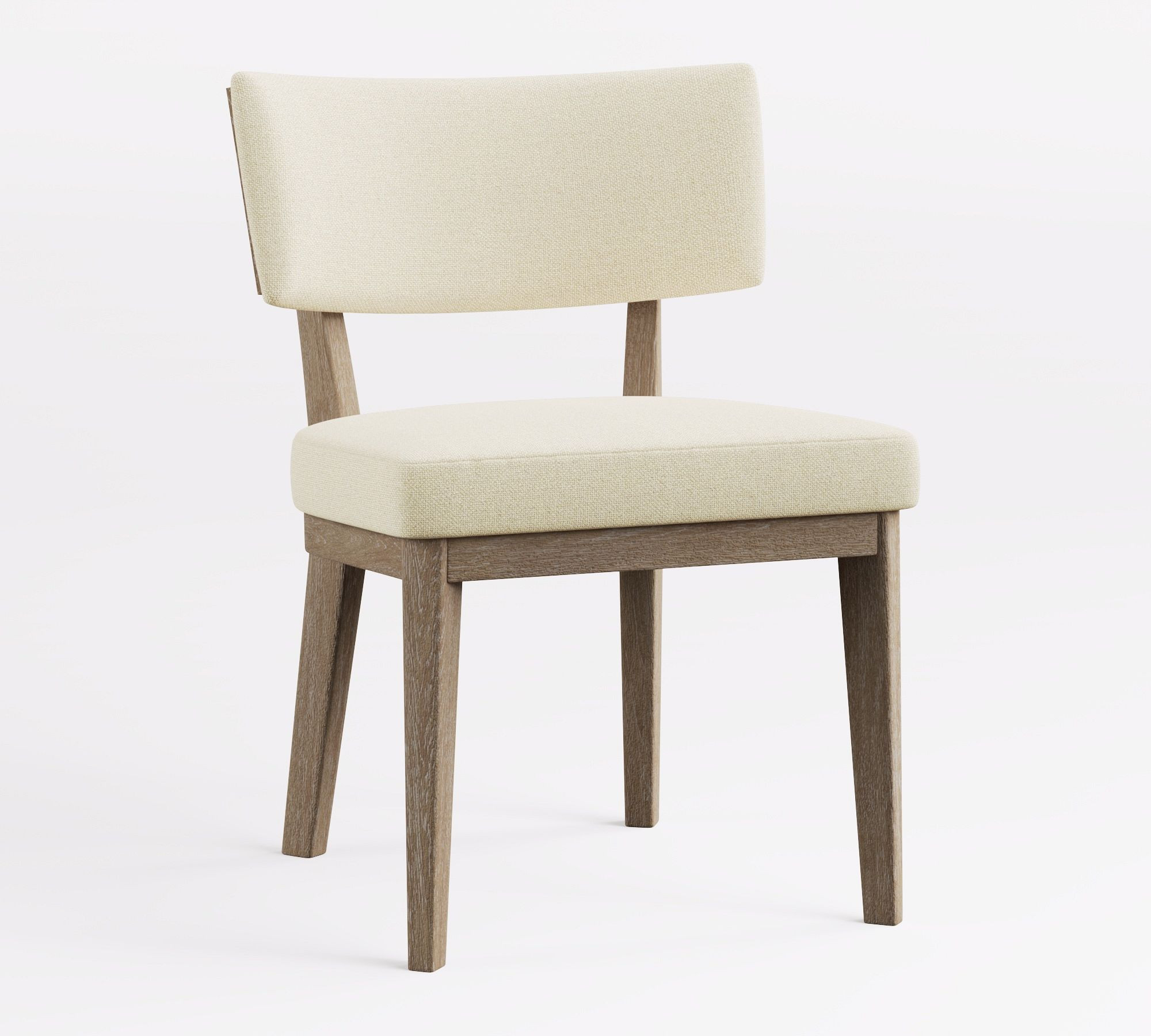 Jasmine Upholstered Side Chair, Seadrift, Performance Luxe Linen White | Pottery Barn (US)