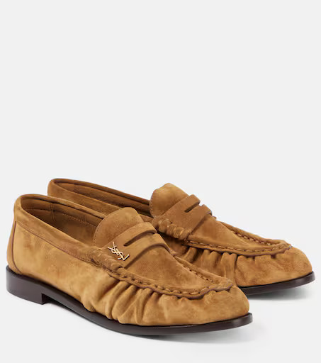 Saint Laurent Le Loafer suede penny loafers | Mytheresa (US/CA)