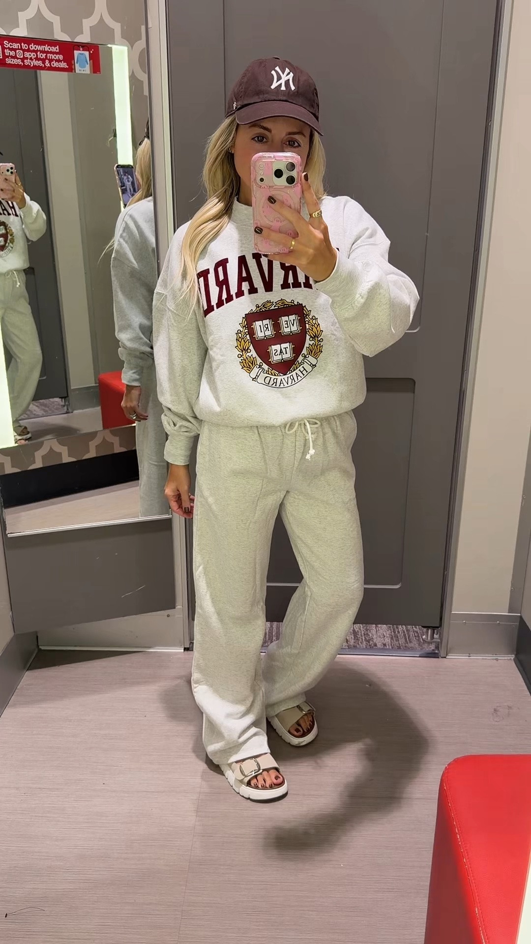 @Target fall outfit
Size small
Harvard sweater 
Sandals tts