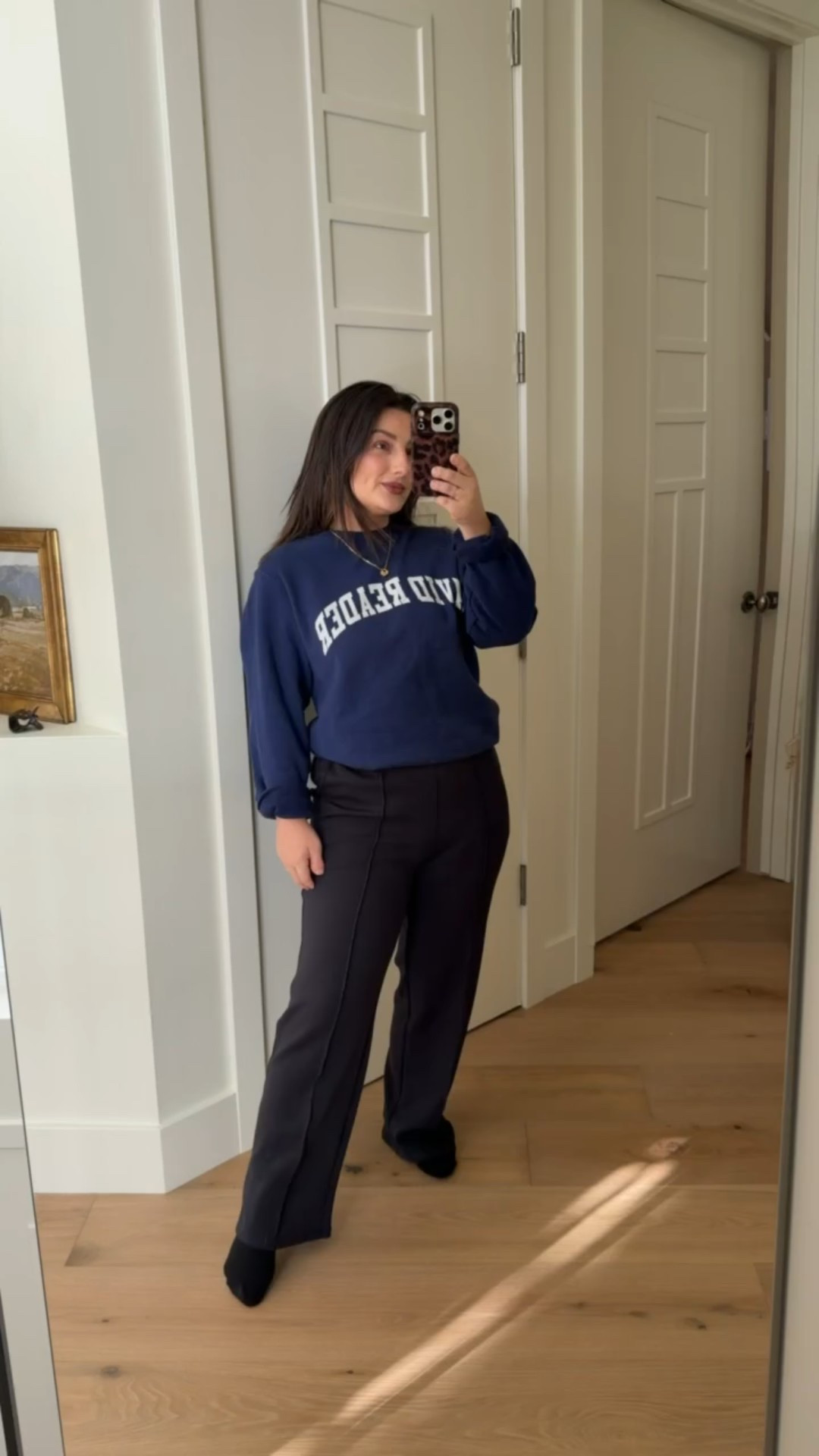 Outfit of the day!! 

Avid Reader sweatshirt size small, Pants size small 27" inseam 
(5'0" 140lbs)


#LTKPetite #LTKootd #LTKSaleAlert