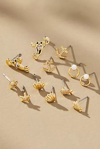 Icon Post Earrings, Set of 6 | Anthropologie (US)