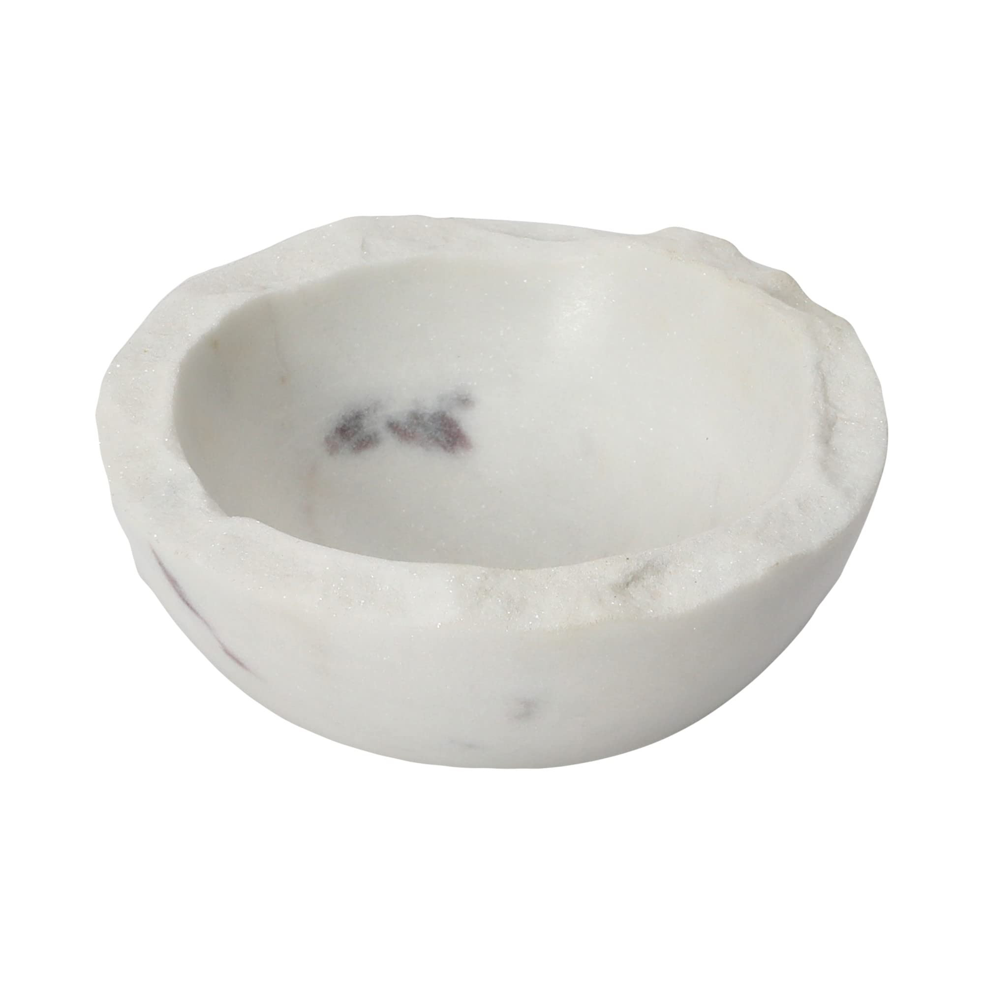 Bloomingville Bloomingville Marble Bowl with Raw Edge, White | Amazon (US)