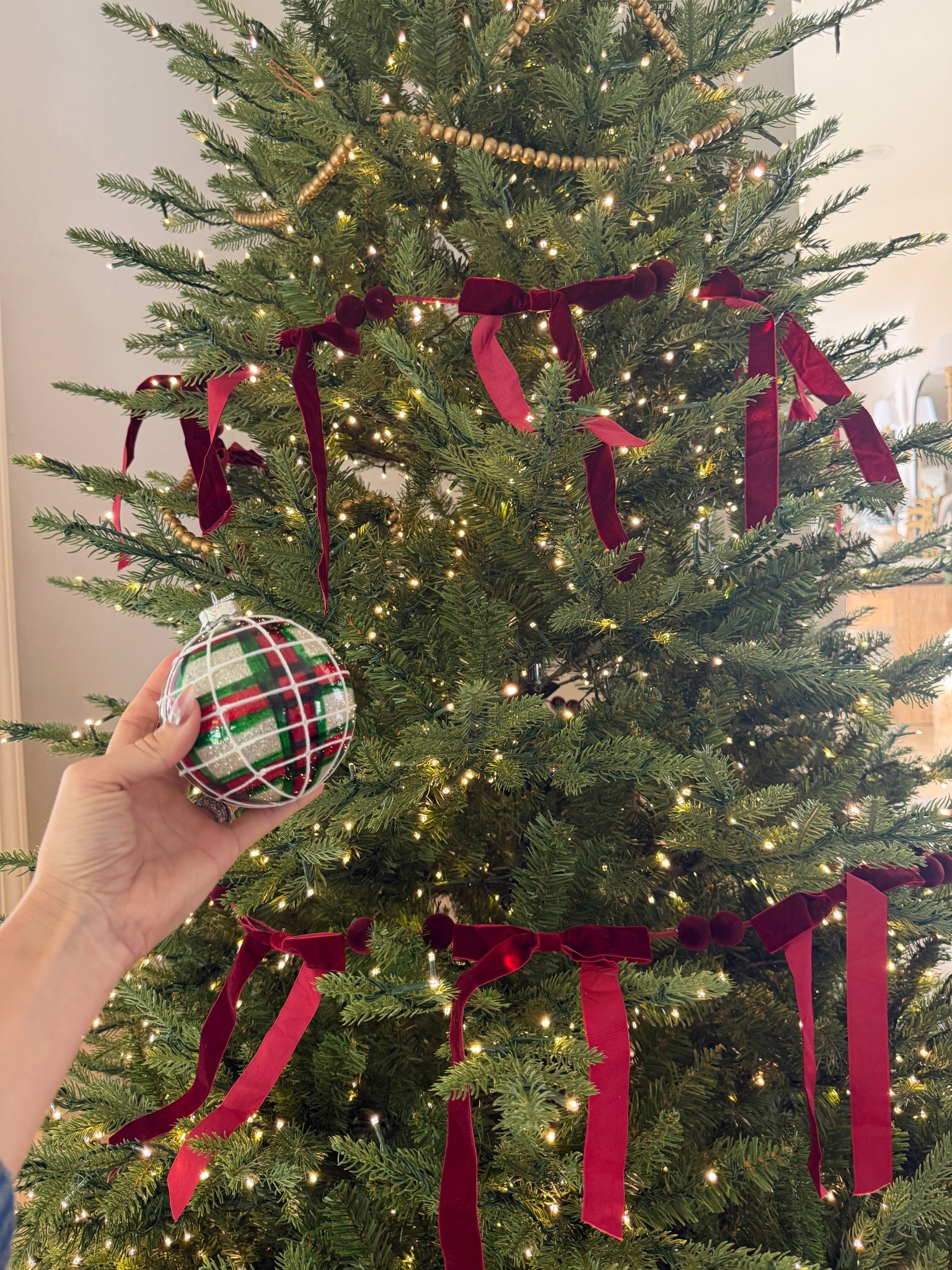 Can you see the vision of the Christmas tree decor? Waiting on a few more ornament tomorrow and I will decorate but wanted to share these while they are on sale. I grabbed 4 of the dark red bow garlands for my 9 foot tree 

#LTKSeasonal #LTKHome #LTKHoliday