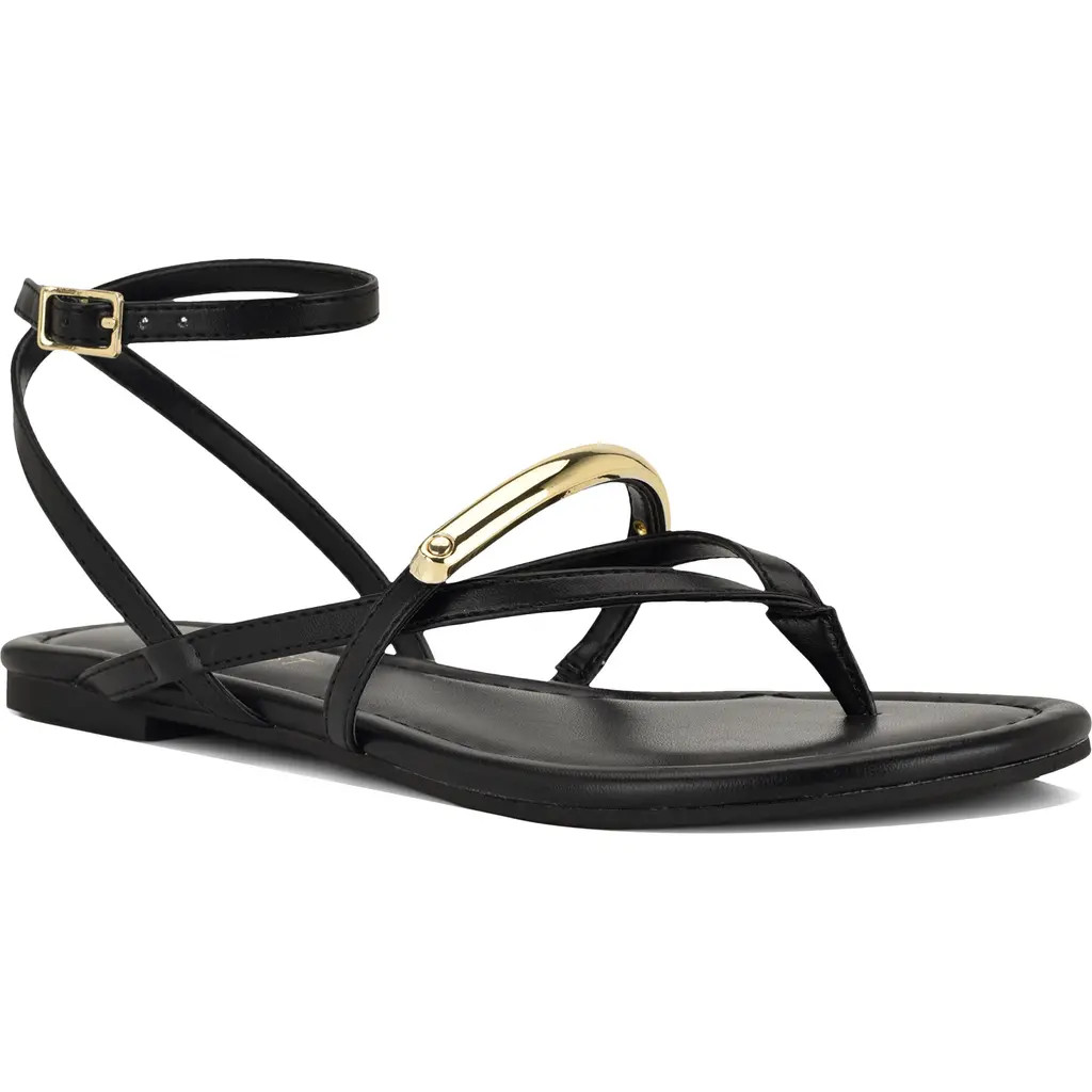 Nine West Bretta Ankle Strap Sandal in Black at Nordstrom, Size 6 | Nordstrom