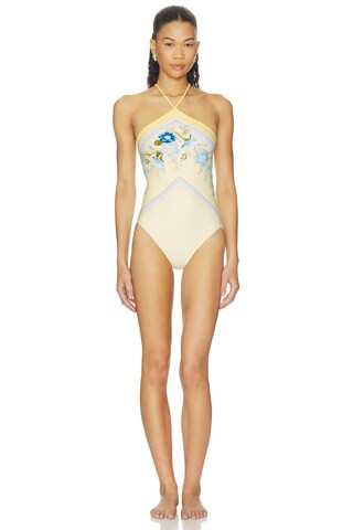 Yellow Floral Swimsuit
                    
                    self-portrait | Revolve Clothing (Global)