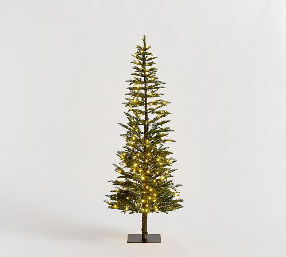 Lit Faux Pine Trees | Pottery Barn (US)