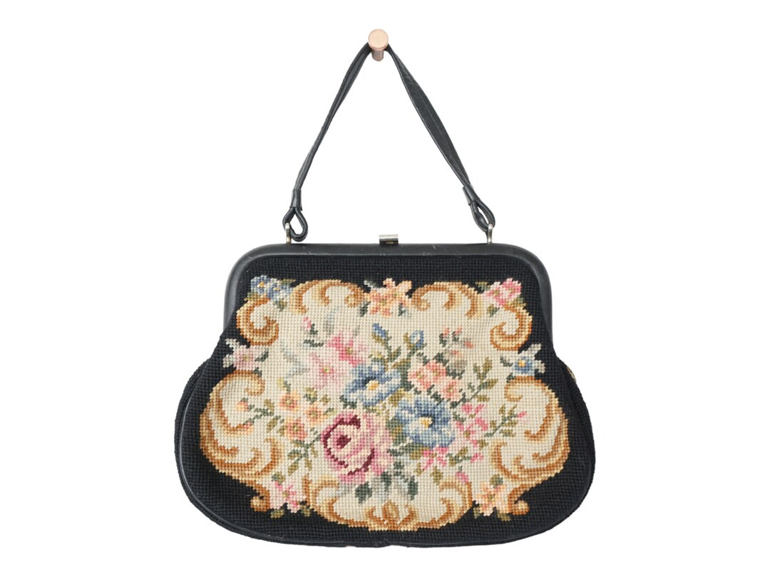 Vintage Floral gekleidete Damenhandtasche - Etsy.de | Etsy (US)