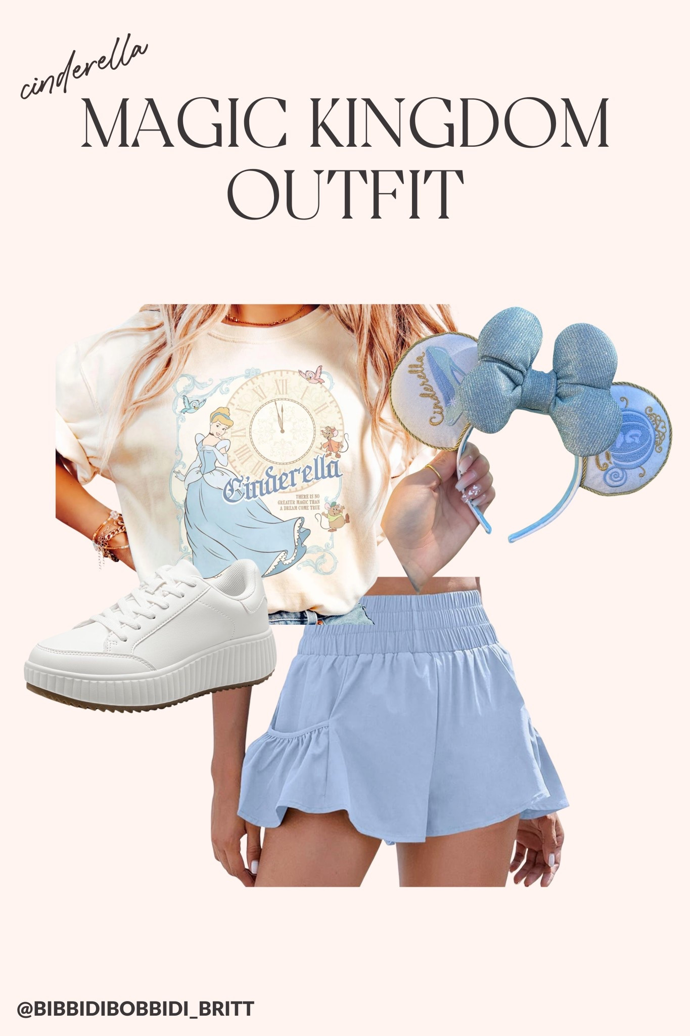 ✨ Bippity Boppity Park Day ✨
This Cinderella-inspired look is what I’d wear to rope drop and catch fireworks in Magic Kingdom 👑
✔️ Light + airy Cinderella tee
✔️ Ruffle shorts for twirl-worthy comfort
✔️ White sneakers for 10K steps
✔️ Minnie ears for the cutest nod to the castle
This one’s equal parts fairytale and functional 💙
Tap to shop everything you need for your own magical outfit!
#DisneyStyle #MagicKingdomLook #LTKDisney #LTKtravel #CinderellaInspired #ParkOutfitIdea #LTKunder50

#LTKTravel #LTKFindsUnder50