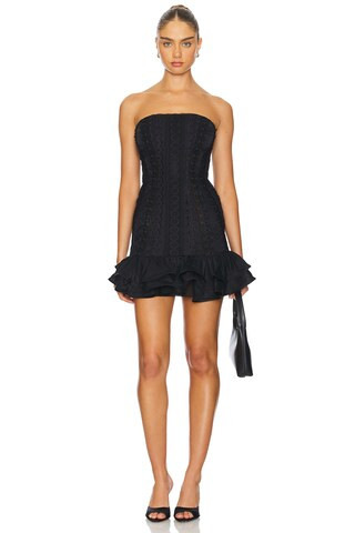 Pralle Short Dress in Black Myth | Revolve Clothing (Global)