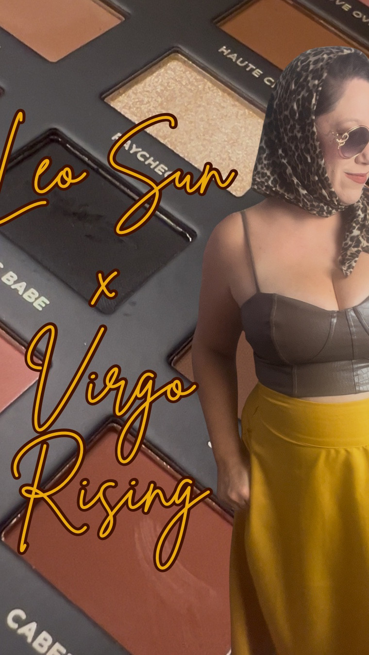 Astrology coded style:
Leo Sun x Virgo Rising 

Just in time for Virgo season!

☀️ Sun sign = Your primary astrology sign (when people ask “what’s your sign?” this is the one you say). Your core self & what motivates you. 

⬆️ Rising sign = How people perceive you & how you present yourself to the world. (Sun sign can be learned with birth month and day; Rising sign needs that info + location & time of birth.) 

♌️ Leo Personality - Confident, charismatic, dramatic, warm, generous, ambitious, proud, strong-willed. 

♍️ Virgo Personality - Detail-oriented, analytical, perfectionist, practical, grounded, modest, selfless, helpful, cautious, reserved. 

A Leo with a Virgo rising is a person who wants to be noticed, but not for the wrong reasons. This combo is effortlessly chic and doesn’t gain attention by dramatics. A layer of polish & perfection is important to them so they attempt to stand out by looking put-together (this combo is very clean-girl influencer coded).

Style Guide:

-Warm and metallic neutrals make a Leo x Virgo combo feel energized. Think brown, ivory, beige, tan, and champagne. For a pop of color, choose mustard yellow or the warmer shades of green like olive or lime. 

-The Virgo rising wants to keep accessories to a minimum, but the Leo sun ensures that the ones they do wear are eye catching and bold, while still tasteful. 

- Stick to a mostly clean face with maybe one striking element like a strong lip in dark brown or warm red or a smoky eye. Otherwise, nude or brown lip & eye colors are preferred. 

For this look, I paired a sleek brown crop top and a mustard skirt with a clean, classic shape. I added some sunglasses (for reserved Virgo to hide behind) in Leo gold and a Leo coded leopard print hair scarf to hide any kind of hair mess because that’s a no-no for Virgo! 

Other must-have pieces: High neck dresses with a slit up the side, crisp white blouses with a silky sheen, high-low skirts, lace-up corsets (Virgo loves structure & Leo loves the drama!), bamboo bags (Virgo is a bit of an eco warrior), high but simple heels, tailored suits. 

#LTKSeasonal #LTKMidsize #LTKStyleTip