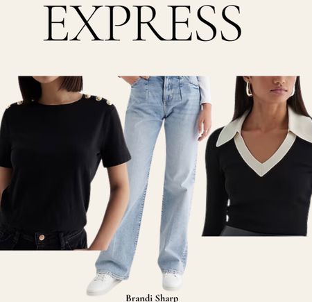 Express fall finds
Collared shirt
Wide leg jeans short
Glamorous tee shirt
#express #edgy #fashion #style  

#LTKunder50 #LTKworkwear #LTKFind