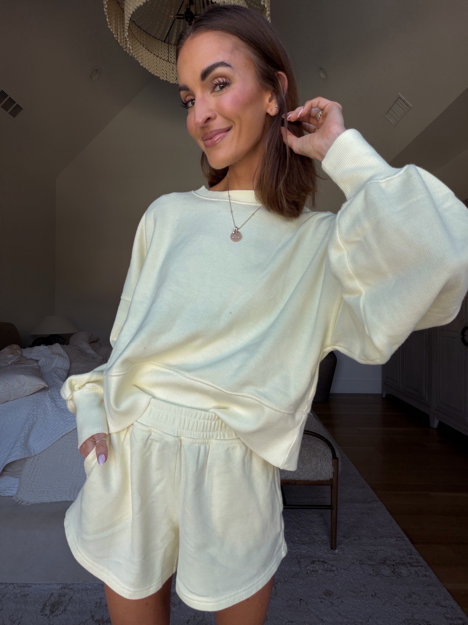 comfy matching set for spring! 💛 on sale and SO cozy 🙌🏼