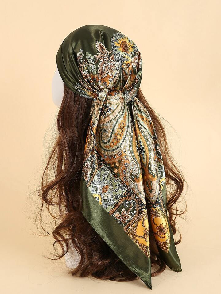 1pc Paisley Print Bandana Women Scarves Women Big Square Scarf Bandana,Hair Band,Head Band Ideal ... | SHEIN