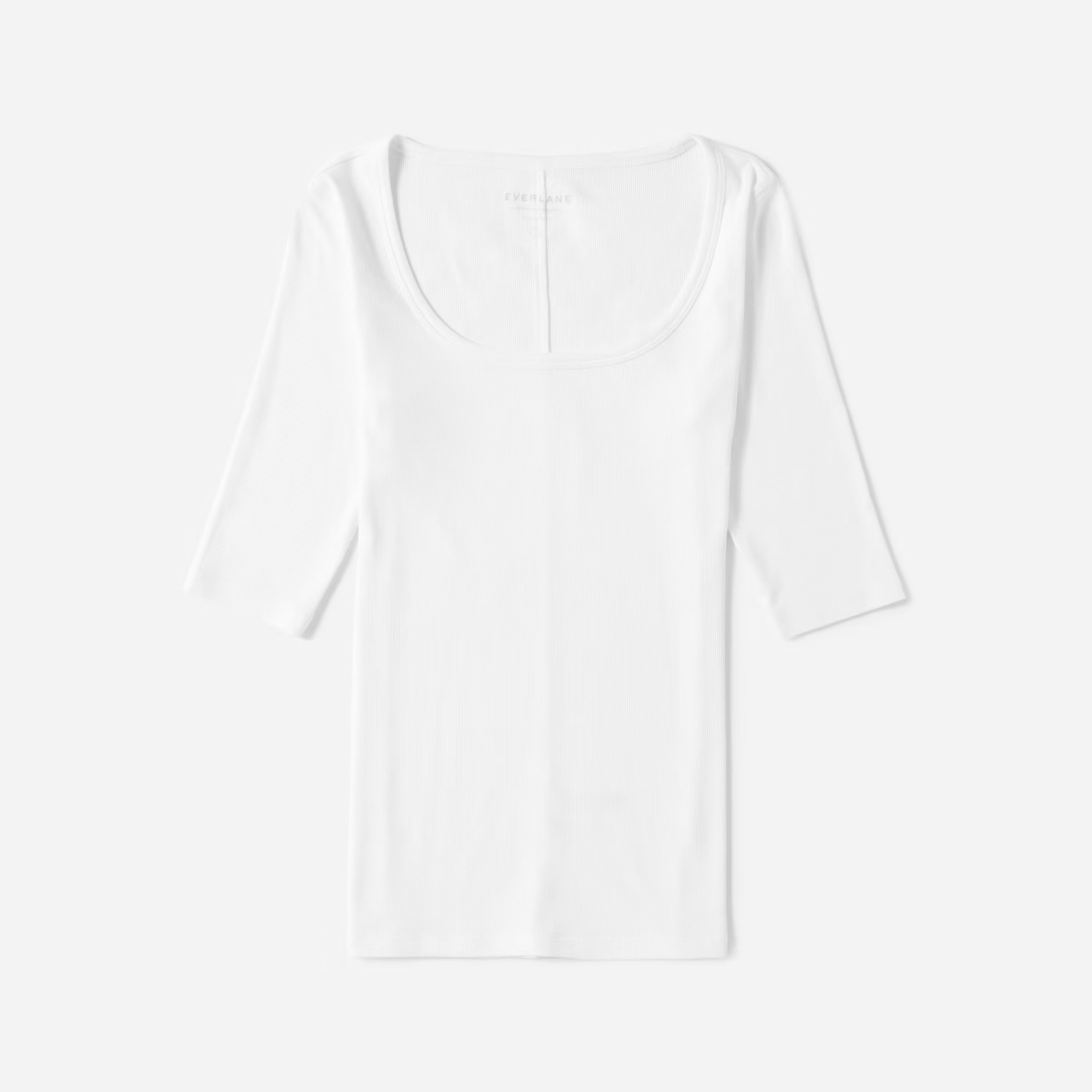 The Pima Micro-Rib Scoop-Neck Tee | Everlane