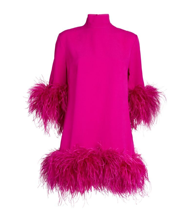 Taller Marmo Ostrich Feather Gina Mini Dress | Harrods