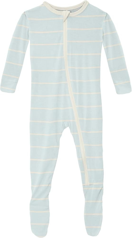 KicKee Pants Print Footies with Zipper, Super Soft One-Piece Jammies, Viscose from Bamboo Sleepwe... | Amazon (US)