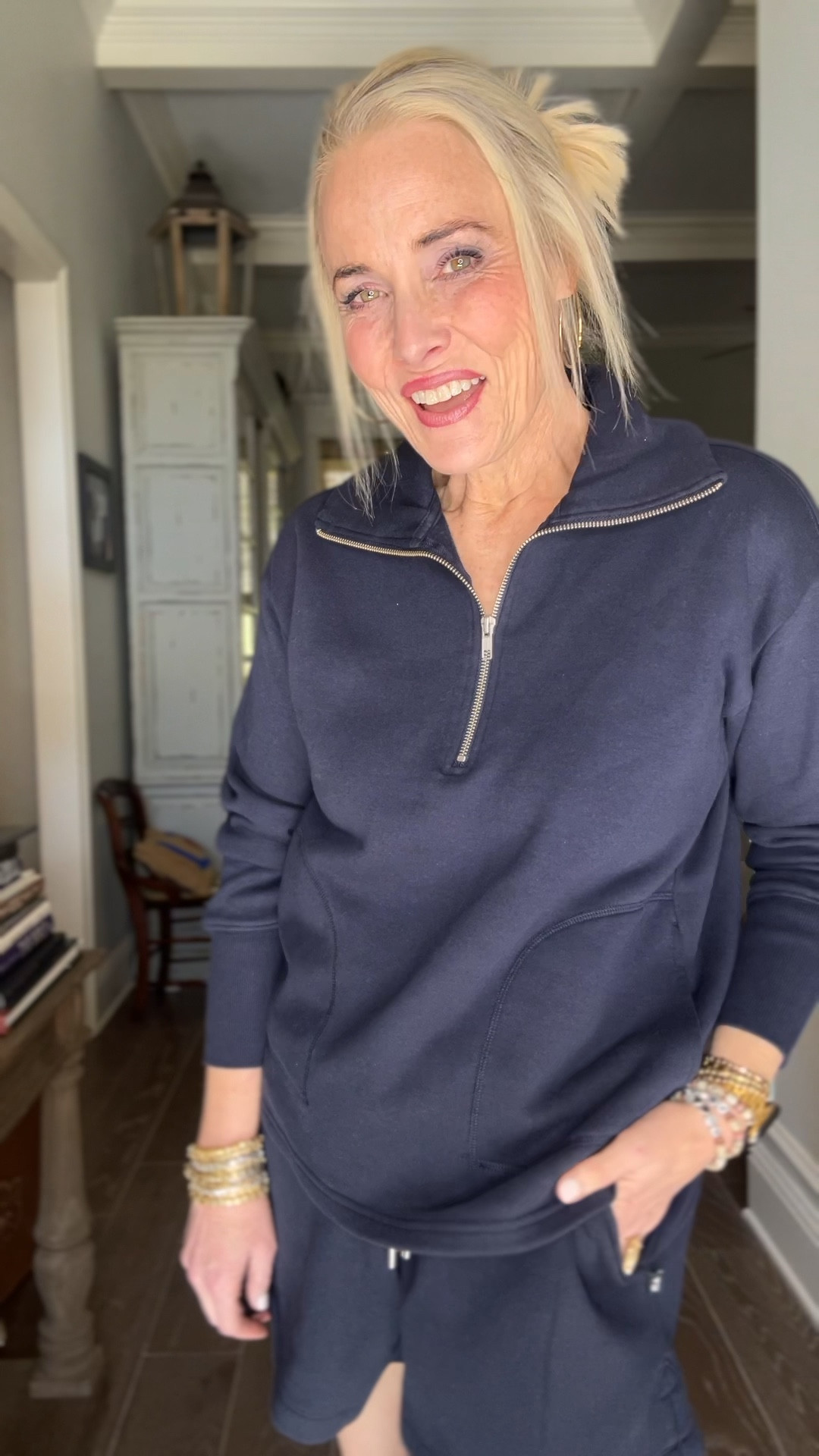 My love for athleisure wear is still going strong with this recent arrival from Walmart Free Assembly sweat short look. The rich navy color and soft, buttery feel make it look way more expensive than it is. It’s size-inclusive and roomy but not really oversized and the 3” inseam is great for 5’8 me. 

Sold as separates which gives you control to insure the best fit! Perfect for travel, lounging, and running errands as we move into spring  

XS-XXL
Available in navy and heather grey 

#LTKover40 #LTKmidsize #LTKSeasonal