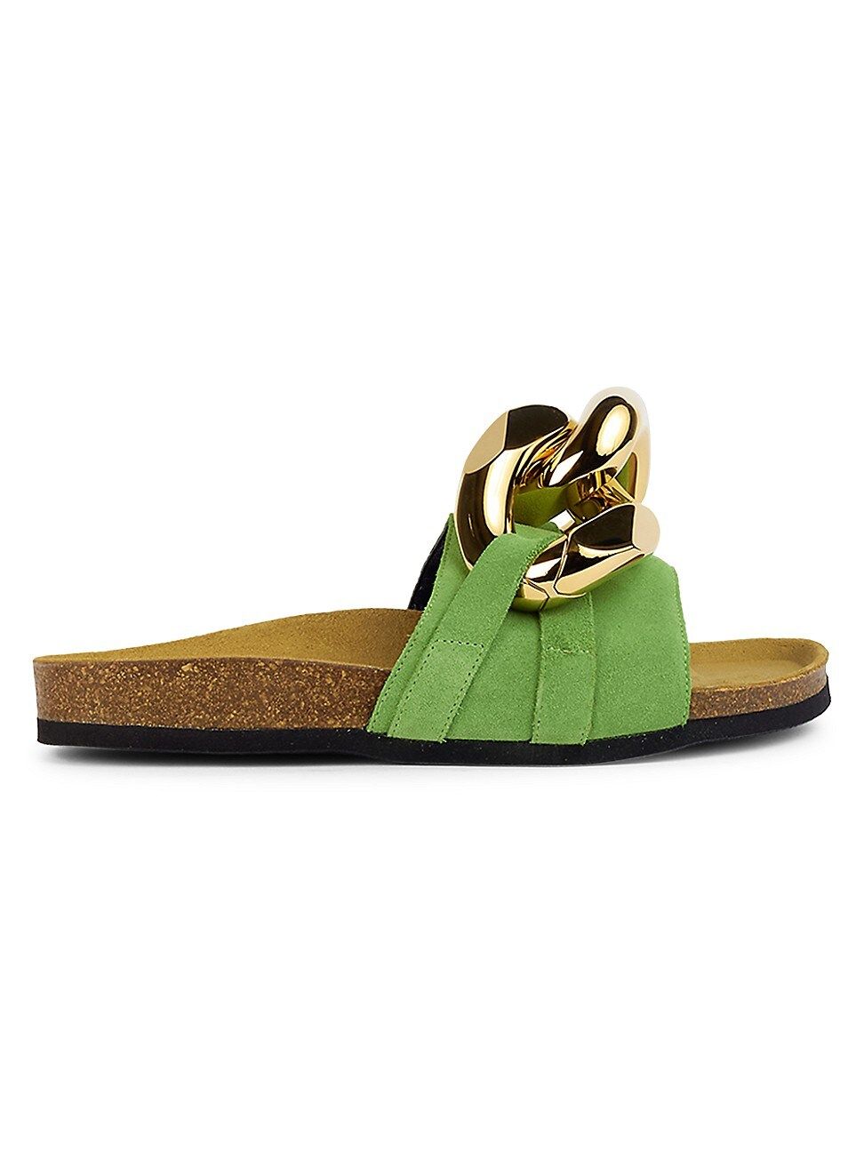 JW Anderson Chain Suede Slides | Saks Fifth Avenue