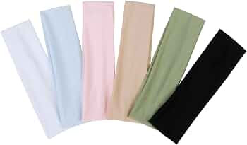 TERSE Headbands for Women Short Hair Non Slip Elastic Sweat Hairbands Soft Fabric Cloth Hair Band... | Amazon (US)