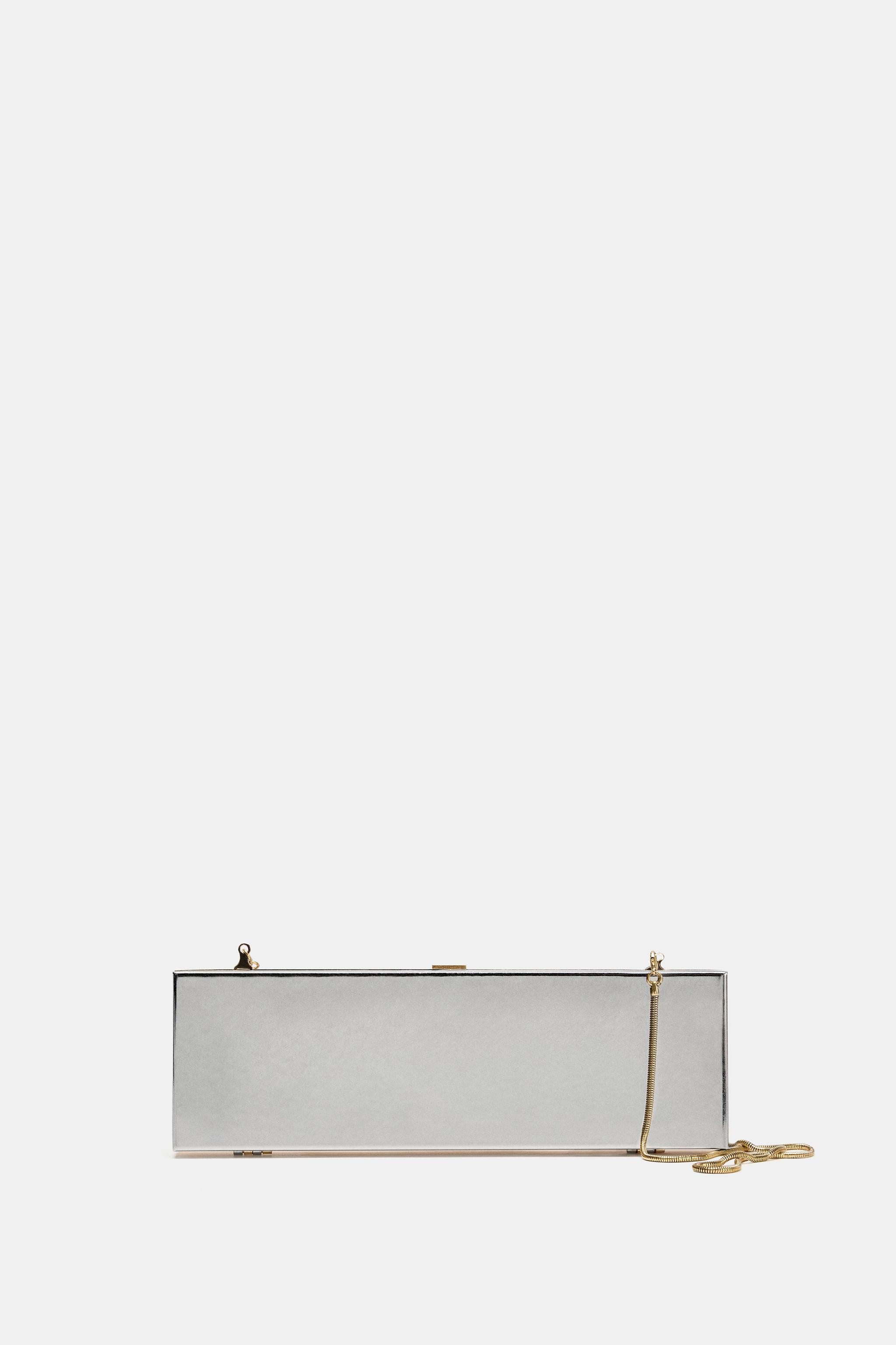METALLIC RIGID CLUTCH BAG | Zara UK