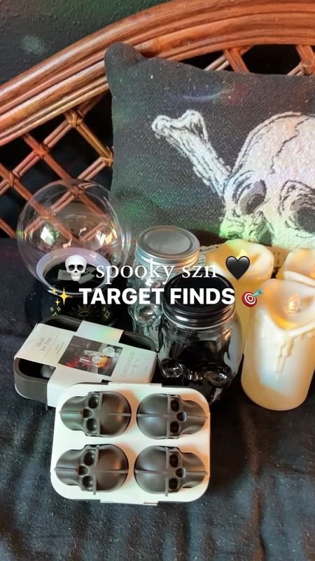 spooky target finds! unfortunately most of this came from the bullseye section/dollar spot so i can’t link it, but i did link the pillow — which i’ll be using all year round it’s so nice! also linked some skulls i grabbed but aren’t in this video  

#LTKHalloween #LTKsalealert