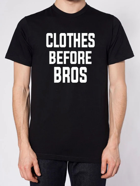 Clothes Before Bros  Unisex Crewneck T-shirt. Available in 3 colors. | Etsy (US)