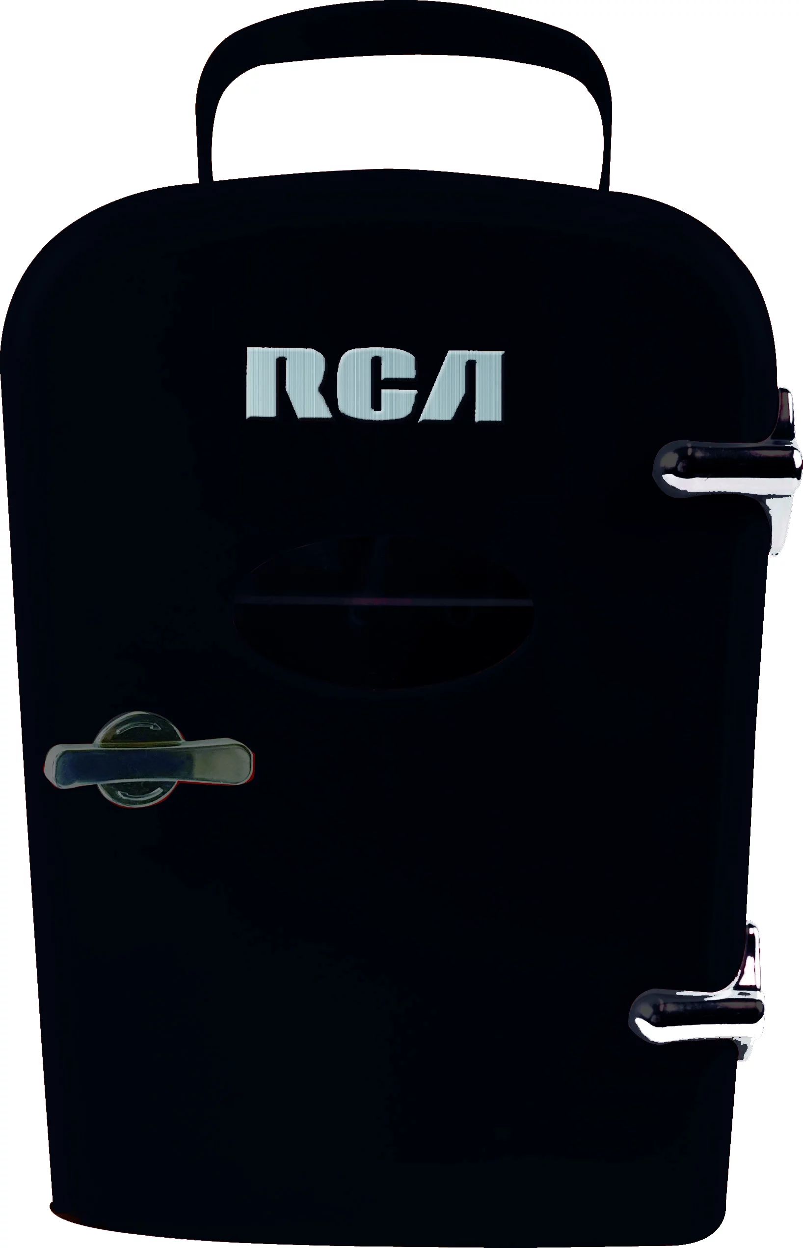 RCA Retro Portable 6 Can Beverage Fridge RMIS129, Black | Walmart (US)