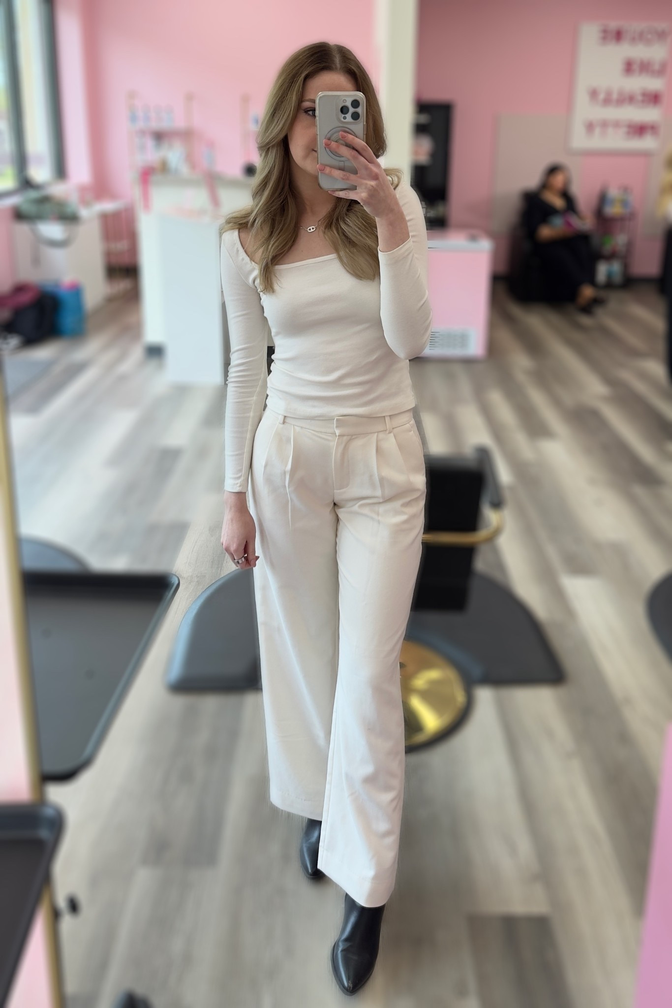 Work outfit, office outfit, ootd, white outfit, monochromatic, white and black, business casual, fall style, fall fashion, fall outfits, 

#LTKautumn #LTKFindsUnder100 #LTKStyleTip
