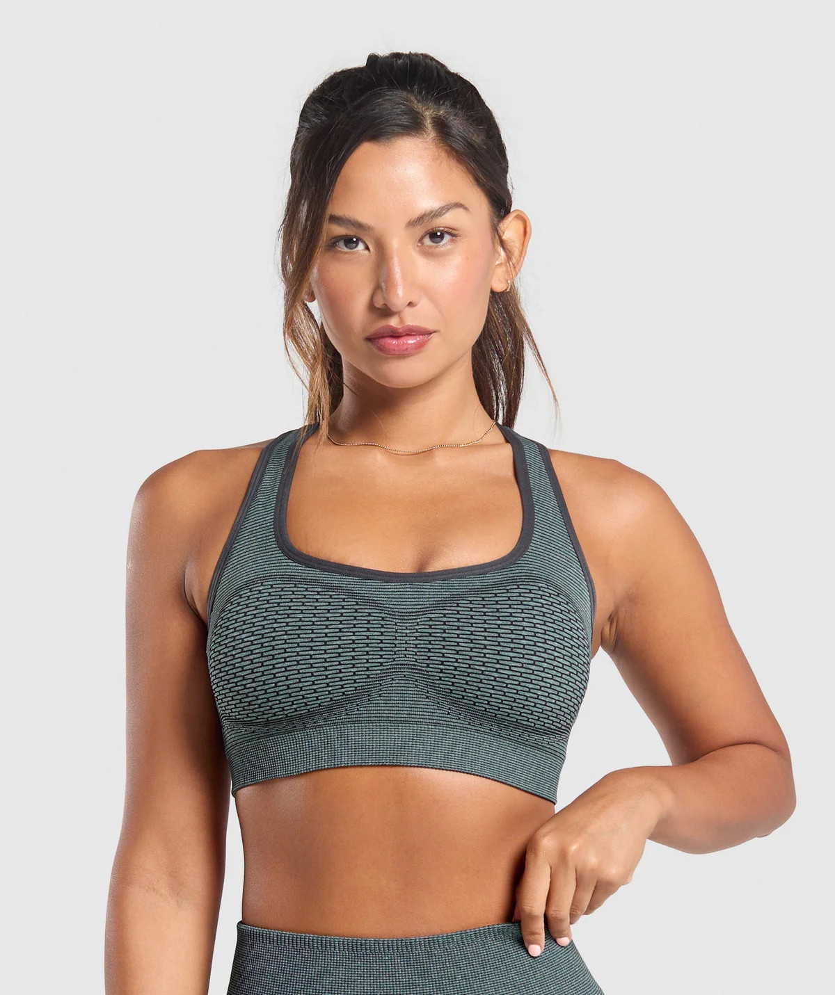 Gymshark Sport Seamless Sports Bra - Victory Green/Discipline Green | Gymshark US