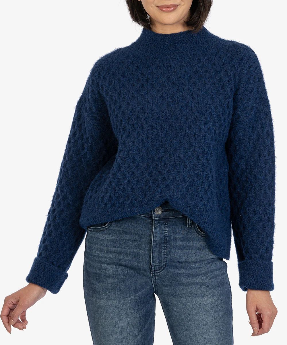 Adah Textured Mock Neck Sweater - Kut from the Kloth | Kut From Kloth