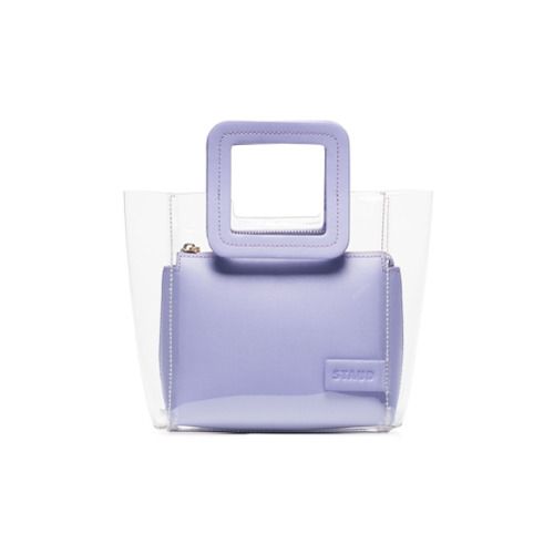 Staud purple Shirley mini leather PVC tote - Roxo | FarFetch BR