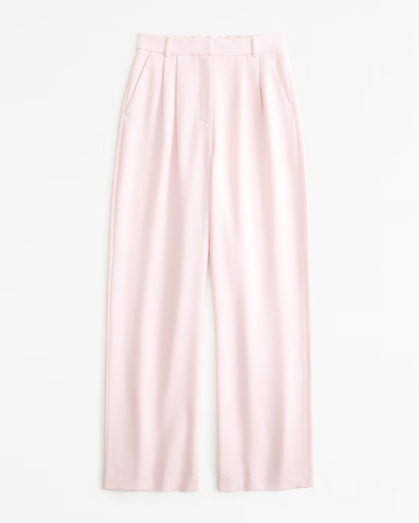 Curve Love A&F Sloane Tailored Pant | Abercrombie & Fitch (US)