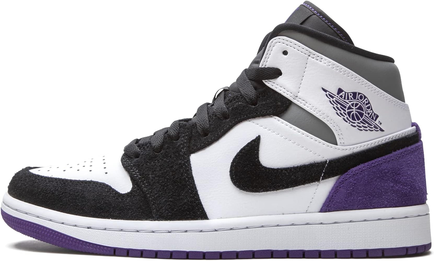 Jordan Mens Air Jordan 1 Mid SE 852542 105 Court Purple Suede - Size 10.5 | Amazon (US)