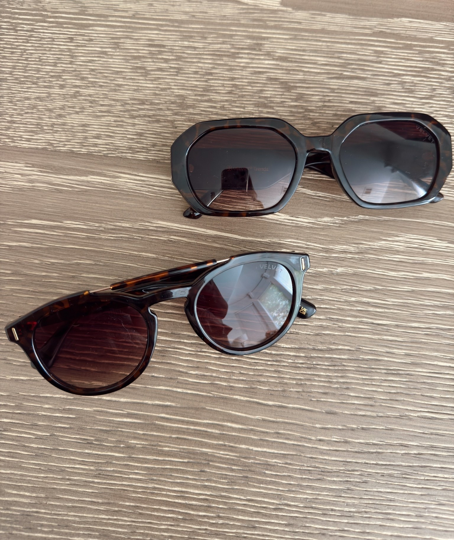Just got this package of new sunglasses from @Velvet Eyewear 🕶️✨ 

I love the tortoise detailing & shape of both of these! If you know me, I LOVE sunglasses to complete my outfits

#LTKmomlife #LTKdayinmylife #LTKgrwm