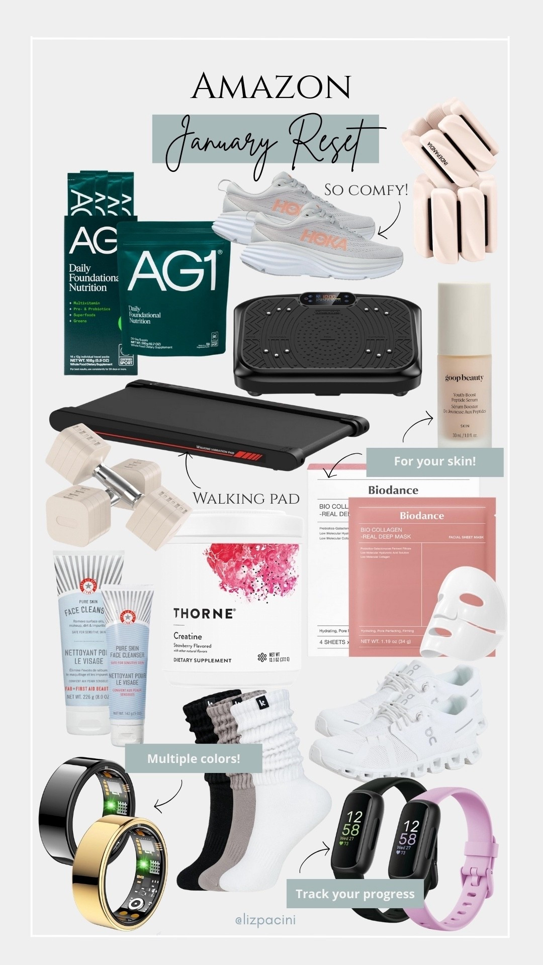 Everything you need for a new years refresh! 

workout, active, exercise 

#LTKSeasonal #LTKBeauty #LTKselfcare