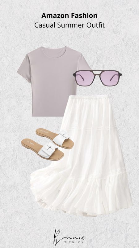 Amazon fashion - casual summer outfit!

Midsize curvy style, flowy skirt, easy summer mom outfit idea, staple top for summer, looks for less

#LTKStyleTip #LTKFindsUnder50 #LTKMidsize