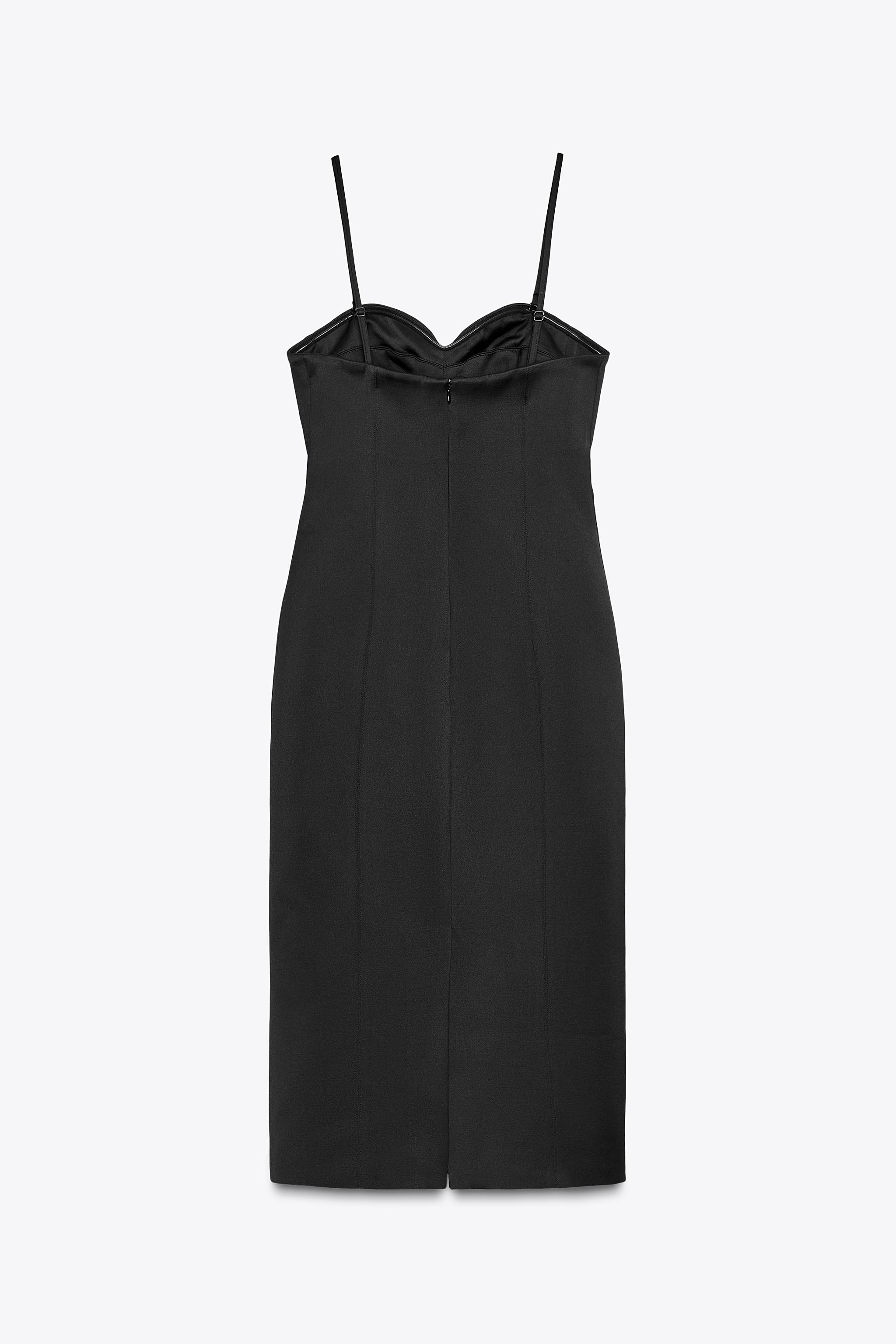 ZW COLLECTION MULTI-POSITION SATIN DRESS | Zara UK