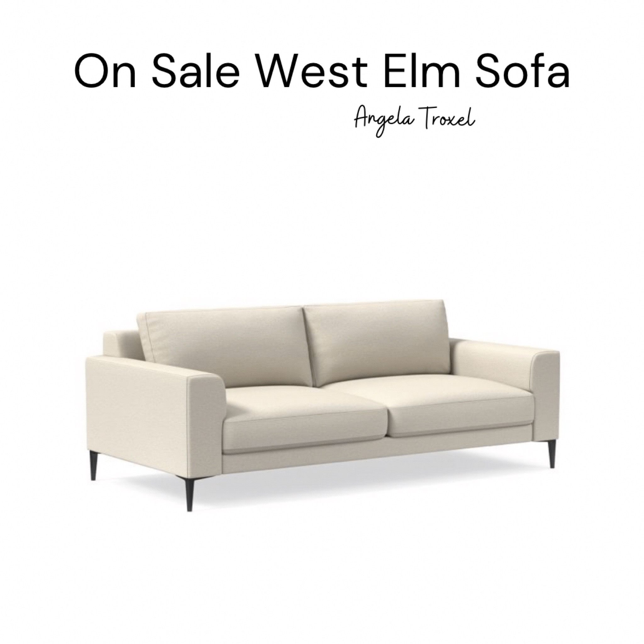 My new living room couch. Alabaster twill modern Scandinavian sofa from West Elm. Ivory, cream, beige couch. Living Room furniture. 

#LTKhome #LTKsalealert #LTKstyletip