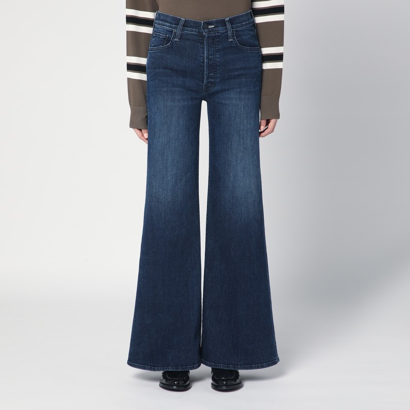 Faded blue flared jeans | The Double F