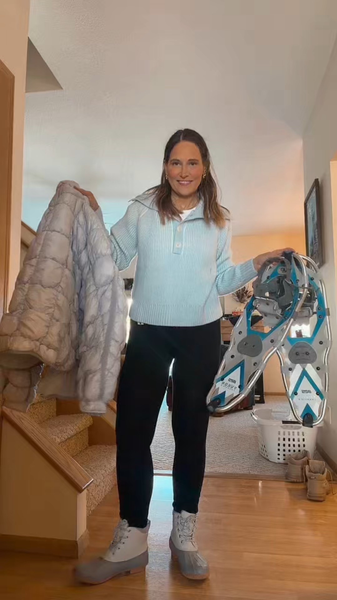 Snowshoeing fit! Love my new coat! 

#LTKootd #LTKdayinmylife #LTKOver40