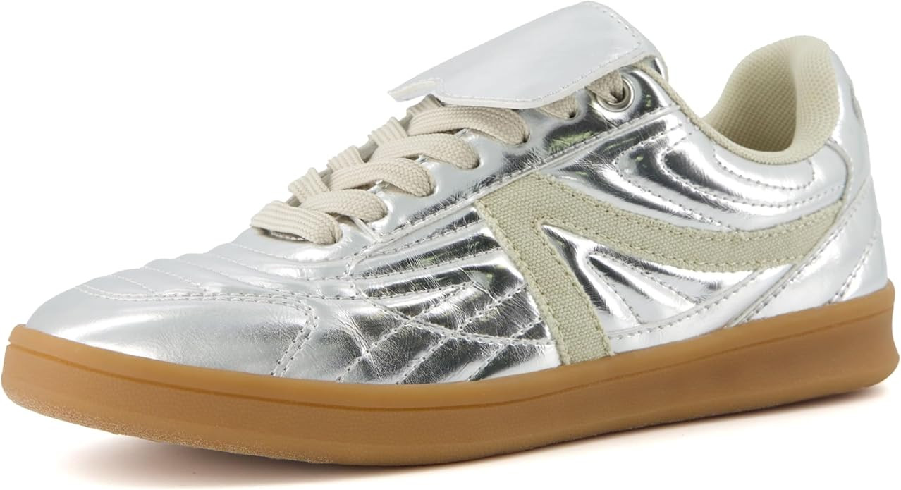 CUSHIONAIRE Women's Astro Retro Sneaker, Lace-Up Design +Memory Foam, Wide Widths Available | Amazon (US)