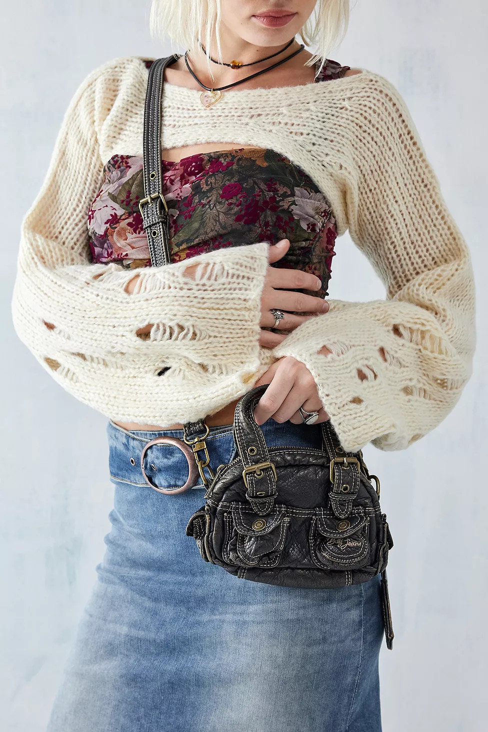 BDG Rubi Faux Leather Mini Crossbody Duffle Bag | Urban Outfitters (EU)