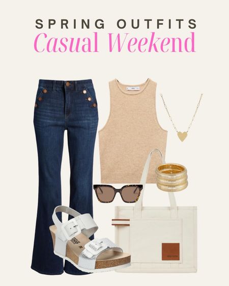 Casual vacation outfit, vacation look with jeans, vacation jeans outfit 

#LTKfindsunder100 #LTKtravel #LTKmidsize