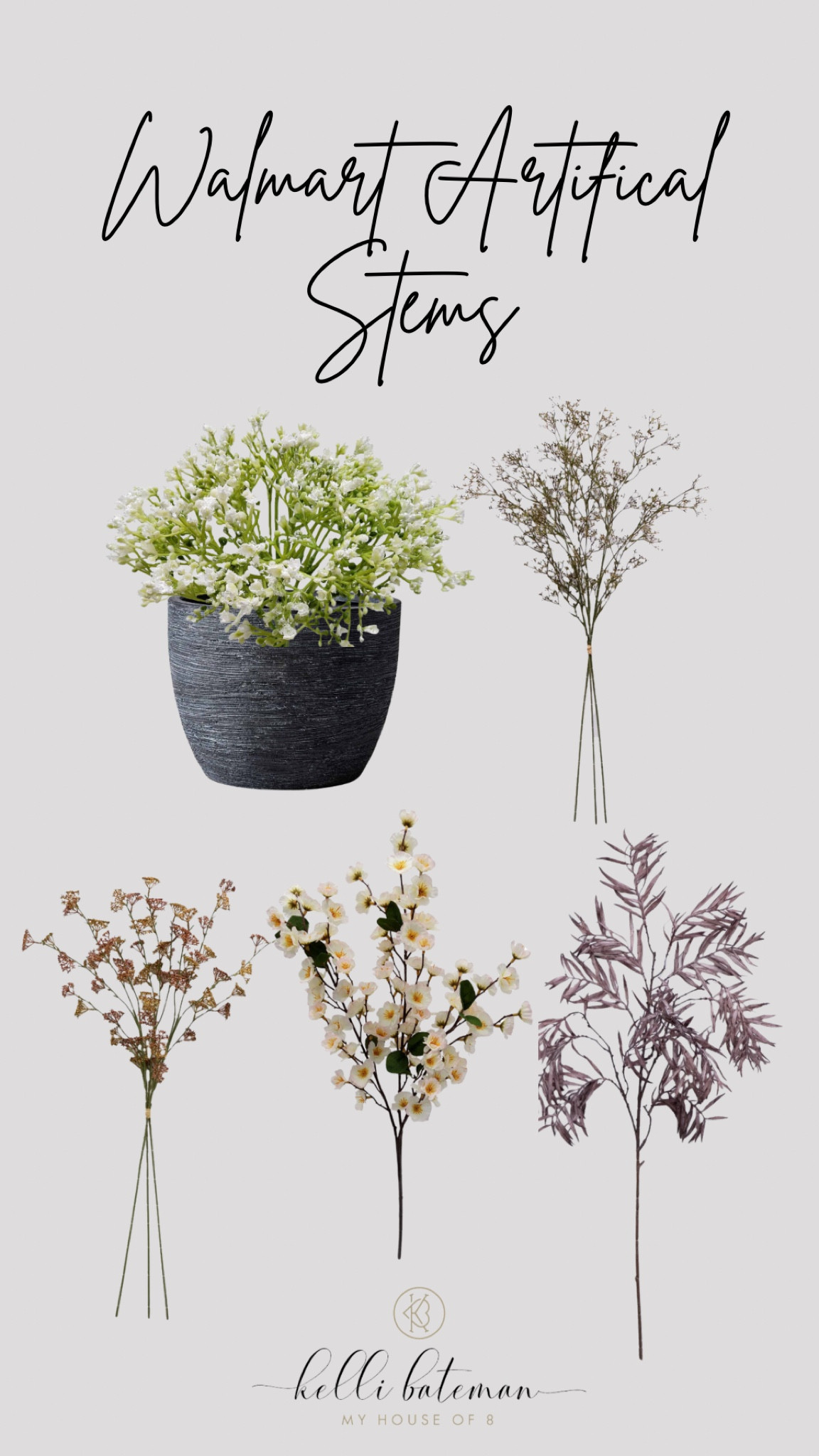 I linked up all the stems I shared today on IG stories! I love these! They’re such a good deal! Walmart is definitely elevating.
In the video, I showed 3 different variations of the rice stem. I was only able to link 2 options online. If you go into the store, you might be able to tell the difference between the green stem and the one that has the green plus more of the neutral tones and it as well.

#LTKSeasonal #LTKSpringSale #LTKHome